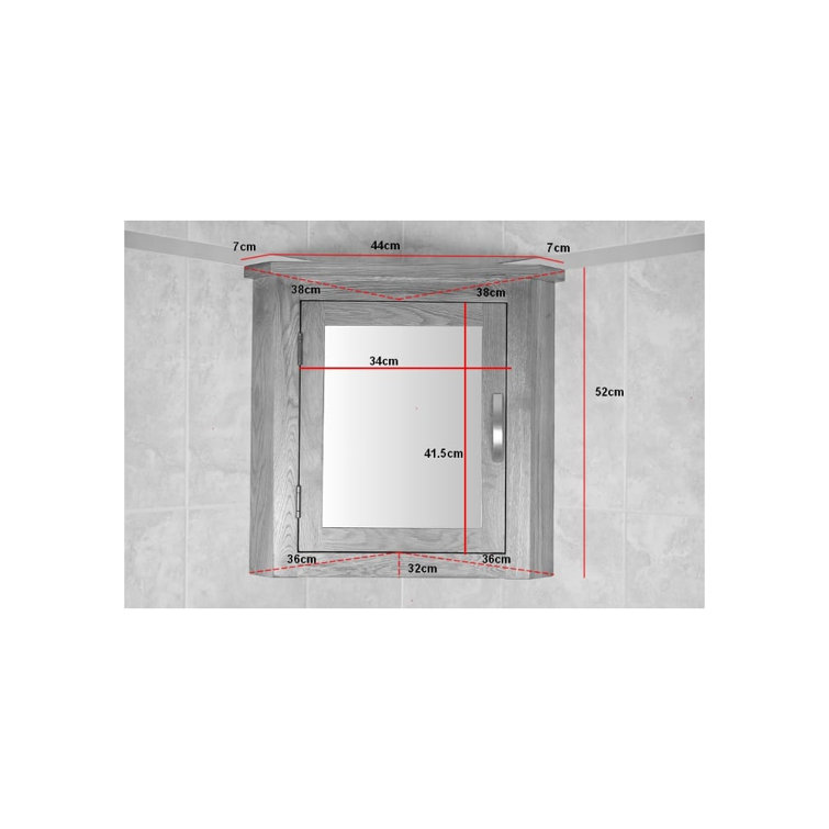 Belfry Bathroom Coury Freestanding Corner Vanity Unit Wayfair.co.uk